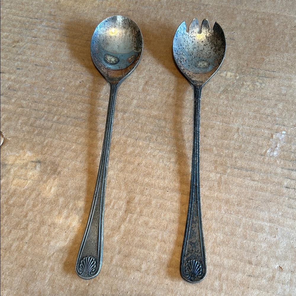 Vintage Silver Spoon and Fork Set